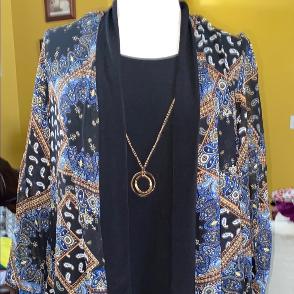 Stella & Julie dress and cardigan combo